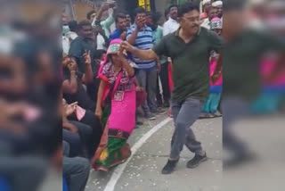 ycp mla ambati rambabu dance