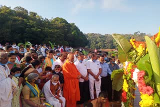 Corona Background Special worship at the Chowdeshwari Temple in Sigandur