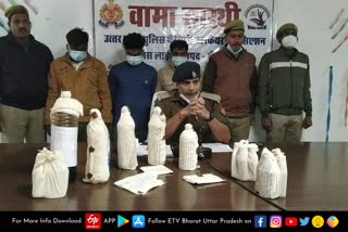 मिर्जापुर पुलिस ने नकली शराब की बरामद