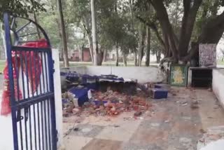 religious place demolition yamunanagar