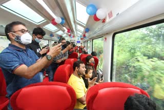 Vista Dome coach in central railway train