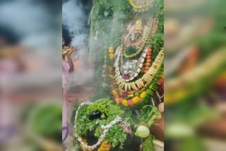 Special worship for Banashankari Devi of Bagalkot with 108 vegetables