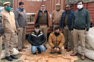 पुलिस की गिरफ्त में आरोपी