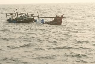 Fishing Boat Sinks in River