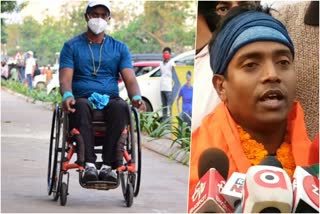 odisha para athlete breaks world record  para athlete enters guinness book of world record  wheel chair marathon odisha para athlete record  പാരാ അത്‌ലറ്റ് ഗിന്നസ് റെക്കോഡ്  ഒഡീഷ പാരാ അത്‌ലറ്റ് റെക്കോഡ്  വീല്‍ചെയര്‍ മാരത്തണ്‍ ഗിന്നസ് റെക്കോഡ്