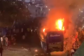 Gujarat : Woman Burnt To Death As Bus Catches Fire In Surat