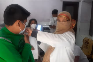 Second dose vaccination in Bharatpur