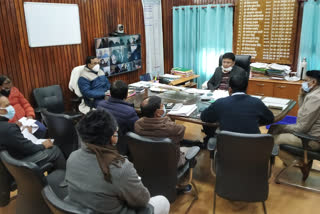 کیمور میں ضلع انتظامیہ کی ورچول میٹنگ