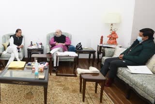 Assam, Meghalaya CMs meet Amit Shah