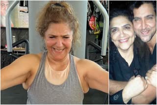 Hrithik shares mother Pinkie Roshan's intense workout video