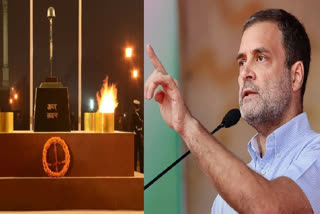 amar jawan jyoti will be extinguished after 50 years, Merged With National War Memorial Torch, Rahul Gandhi reacts