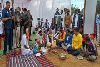 Amarjit Bhagat performed Bhoomi Pujan in Surguja