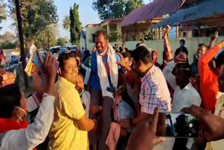 BJP victory in village panchayat Kuakonda