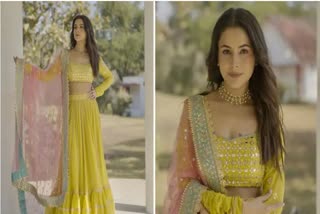 Shehnaaz Gill, Punjab Katrina Kaif, Punjabi Actress Shehnaaz Gill, Shehnaaz Gill Photoshot, Shehnaaz Gill in yellow Lehnga