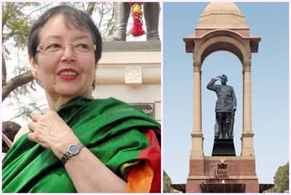 Anita Bose Pfaff Reaction on Netaji statue at India Gate