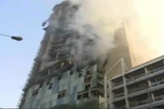 Two injured after a fire breaks out at 20-storeyed building in Mumbai