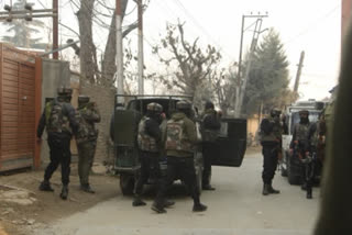 Militant killed in ongoing encounter at Shopian in Jammu Kashmir