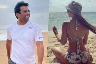 kim sharma leander paes bahamas holiday