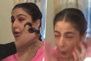 sara ali khan vanity van video