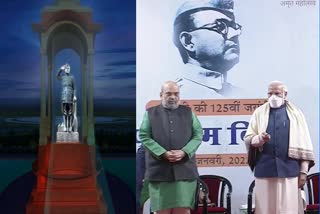 PM Modi unveils Netaji's hologram statue at India Gate