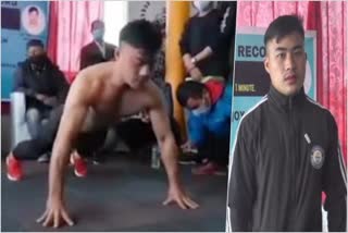 Manipur youth creates new Guinness World Record, does 109 push-ups in a minute