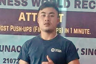 Guinness Book of World Records Creates by Manipur Youth Thounaojam Niranjoy Singh