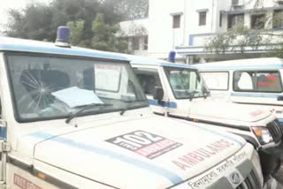 Ambulance Vandalised in Murshidabad Medical College
