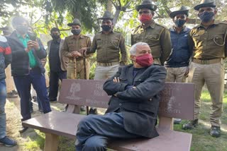 Kirodi Lal Meena sitting on dharna, Udaipur latest news
