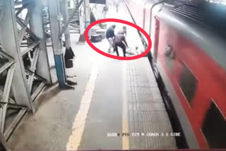 Jawana saves train passenger's life: Thrilling incident at Vasai Road railway station