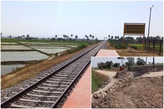 a farmer damegd a road which connects koppala shriramanagara railway station