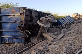 Goods train derails on Phalodi Jaisalmer rail route