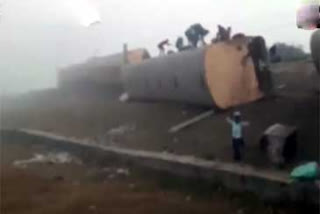 15 wagons of goods train derails in Jaisalmer of Rajasthan