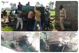 leopard fell in well in Barwani