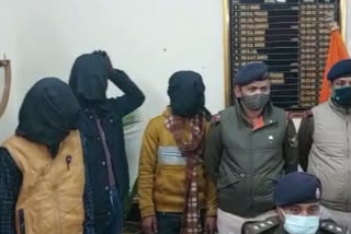 बेगूसराय में 4 शातिर अपराधी गिरफ्तार