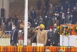 73rd Republic Day,Punjab Chief Minister Channi,  hoisted the flag in Jalandhar