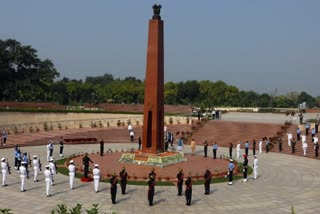 PM Modi pays tributes at National War Memorial