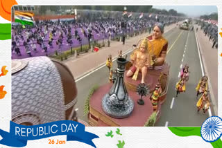 karnataka tableau at the 73rd Republic Day parade