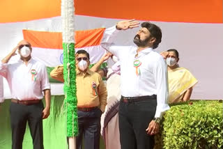 Republic day celebrations in Basavatarakam Hospital