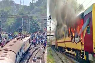 Students Protest Against NTPC Results In Gaya Railway Station