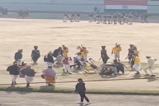 Drone fell in Jabalpur Republic Day tableau