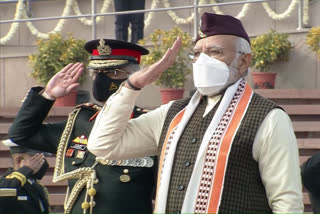 PM Modi wears Uttarakhandi cap with Brahma Kamal on Republic Day