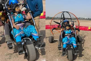 admashree Sheetal Mahajan skydives from 6000 feet in saree  sky diving world records  celebrating indian republic day  സാരിധരിച്ച് ശീതള്‍ മഹാജന്‍റെ സ്കൈ ഡൈവിങ്  ശീതള്‍ മഹാജന്‍റെ ലോക റെക്കോര്‍ഡുകള്‍