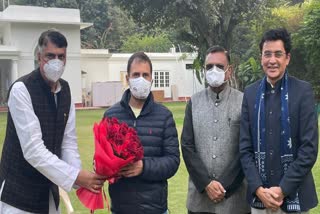 Rajesh Thakur and Avinash Pandey met Rahul Gandhi in delhi