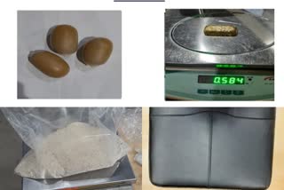 Gold worth Rs 29.14 lakh and 5.3 crores worth of heroin seized at MIA and KIAL  Gold and heroin seized from karnataka airports  Gold worth Rs 29.14 lakh seized from Mangaluru International Airport  5.3 crores worth of heroin seized from Devanahalli Kempegowda International Airport  കർണാടക വിമാനത്താവളങ്ങളിൽ സ്വർണവും ഹെറോയിനും പിടികൂടി  മംഗളൂരു സ്വർണക്കടത്ത്  ദേവനഹള്ളി ഹെറോയിൻ കടത്ത്  മംഗളൂരു രാജ്യാന്തര വിമാനത്താവളം സ്വർണം പിടികൂടി  ദേവനഹള്ളി കെംപഗൗഡ അന്താരാഷ്ട്ര വിമാനത്താവളം ഹെറോയിൻ പിടികൂടി