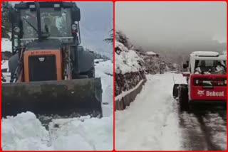 PWD Restoring roads in Chamba