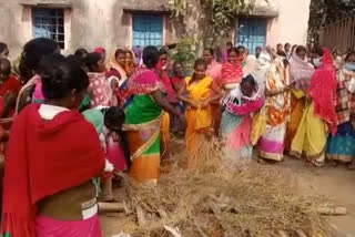 Tribal women clashed with AJSU workers