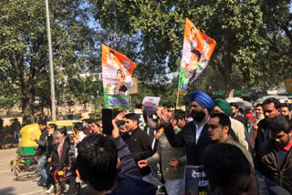 protest in delhi