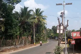 Surveillance cameras to prevent traffic violations pathanamthitta  motor vehicle department  സേഫ്‌ കേരള പദ്ധതി  ഗതാഗത നിയമലംഘനം  മോട്ടര്‍ വാഹന വകുപ്പ് ക്യാമറകൾ സ്ഥാപിക്കുന്നു