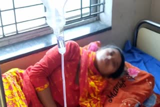 Injured women in Kalna Hospital