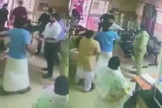 bystander attacked duty doctor in kollam  doctor attacked by bystander  ഡ്യൂട്ടി ഡോക്‌ടറെ ആക്രമിച്ചു  ഡോക്‌ടർക്ക് മർദനം